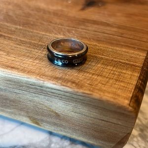 Tiffany & Co titanium ring. Size 7